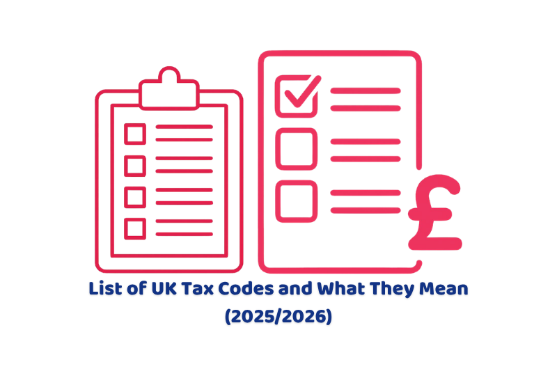 list of tax codes and what they mean